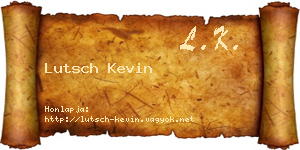 Lutsch Kevin névjegykártya